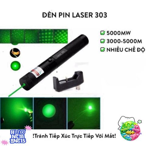 Đèn Laser 303 Tia Xanh - Chiếu Xa Đến 3km - Con Trỏ Màu Xanh Có Thể Sạc Lại, Phụ Kiện Tiện Ích Cho Mọi Gia Đình
