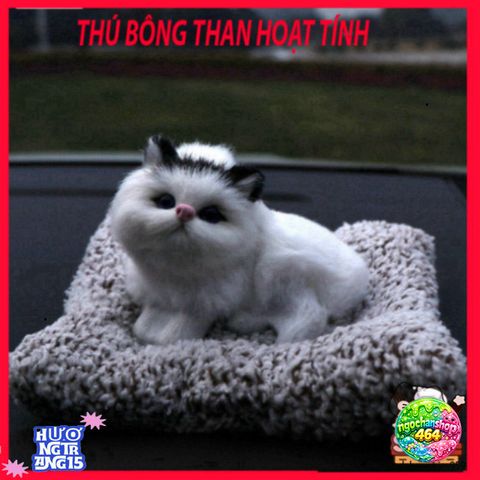 Gấu Bông Thú Ô Tô Tích Hợp Than Hoạt Tính - Khử Mùi, Lọc Không Khí Cho Chó Mèo, Phụ Kiện Trang Trí Xe Hơi Dễ Thương