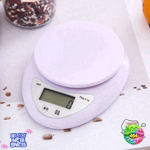 Cân Điện Tử Nhà Bếp Mini 1g-5Kg Chính Xác Cao, Tặng 2 Pin AAA - Thước Đo Định Lượng Làm Bánh Tiện Lợi