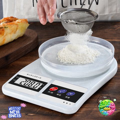 Cân Điện Tử Nhà Bếp Mini 1g-5Kg Chính Xác Cao, Tặng 2 Pin AAA - Thước Đo Định Lượng Làm Bánh Tiện Lợi