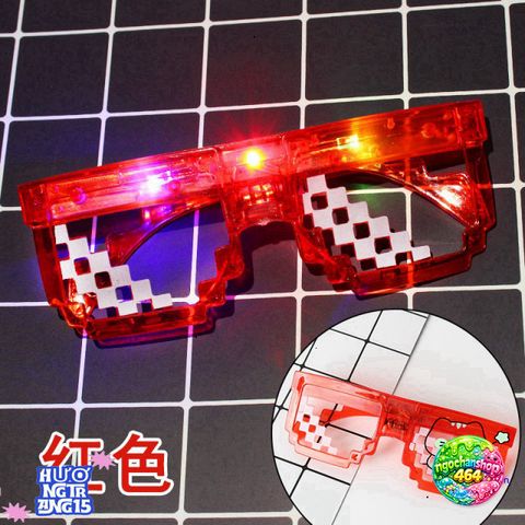 Kính Mát Thug Life LED Phong Cách Hip Hop Gọng Vuông Thời Trang Cho Nam Nữ - Trend 2021, Chất Liệu ABS Cao Cấp