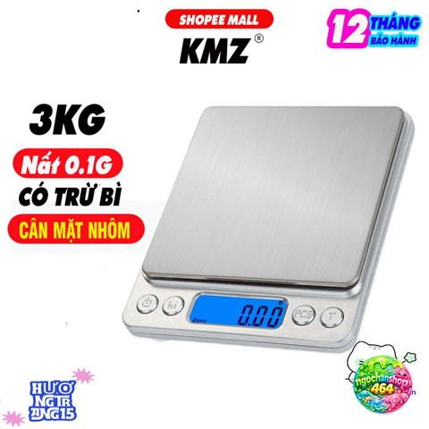 Cân Điện Tử KMZ C105 - Cân Sức Khỏe Đo Lường Đến 5.0Kg, Màn Hình LED, Bảo Hành 1 Năm, Thiết Kế Gọn Nhẹ, Chính Xác Cao