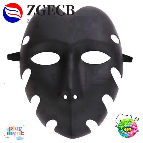 Mặt Nạ Squid Game 3D Cosplay Đen - Đạo Cụ Halloween Chụp Hình Độc Đáo, Trang Phục Tiệc Hóa Trang Thú Vị