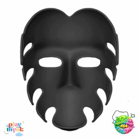 Mặt Nạ Squid Game 3D Cosplay Đen - Đạo Cụ Halloween Chụp Hình Độc Đáo, Trang Phục Tiệc Hóa Trang Thú Vị