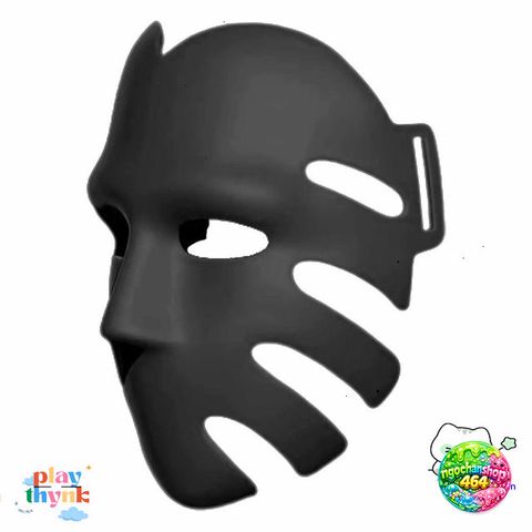 Mặt Nạ Squid Game 3D Cosplay Đen - Đạo Cụ Halloween Chụp Hình Độc Đáo, Trang Phục Tiệc Hóa Trang Thú Vị