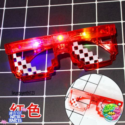 Kính Mắt LED MINECRAFT 6 Chấm Thuglife - Thiết Kế Thời Trang Độc Đáo, Ánh Sáng Rực Rỡ, Phong Cách Cool Ngầu