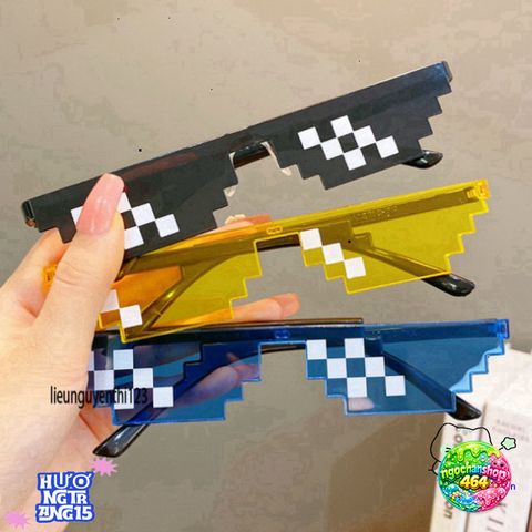 Kính Thug Life 6 Chấm Mắt Dục Phong Cách Minecraft - Kính Chống Bụi Thời Trang Hot Trend Dành Cho Nam Nữ