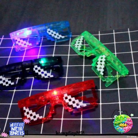 Kính LED Thuglife 6 Chấm MINECRAFT - Kính Mắt Thể Thao Thoáng Mát, Độc Đáo, Hot Trend 2021 Cho Nam Nữ