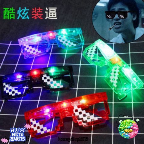 Kính LED Thuglife 6 Chấm MINECRAFT - Kính Mắt Thể Thao Thoáng Mát, Độc Đáo, Hot Trend 2021 Cho Nam Nữ