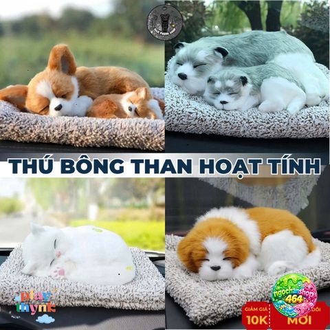 Thú Bông Than Hoạt Tính Kêu Vui Nhộn - Khử Mùi Hiệu Quả, Trang Trí Ô Tô, Quà Tặng Độc Đáo Cho Thú Cưng, Gia Đình, Bạn Bè