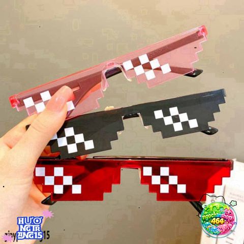 Kính Mắt Thuglife Minecraft 6 Chấm - Thời Trang Nam Nữ, Kiểu Dáng Cute, Chống Bụi, Hot Trend 2021