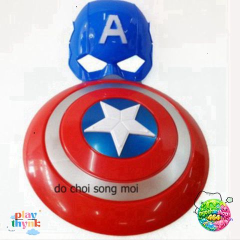 Bộ Trang Phục Đội Trưởng Mỹ Captain America - Mặt Nạ Chất Lượng Cao Có Đèn Âm Thanh, Đồ Chơi Siêu Anh Hùng cho Bé Trai