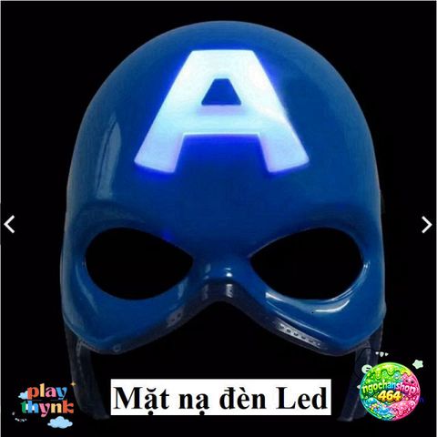 Bộ Trang Phục Đội Trưởng Mỹ Captain America - Mặt Nạ Chất Lượng Cao Có Đèn Âm Thanh, Đồ Chơi Siêu Anh Hùng cho Bé Trai