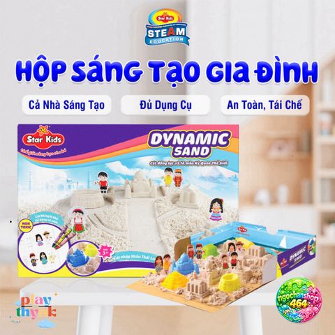 Bộ Đồ Chơi Cát Động Lực và Tô Màu An Toàn R-Star K-331 - Trải Nghiệm Khoa Học Nghệ Thuật Cho Bé Từ 3 Tuổi