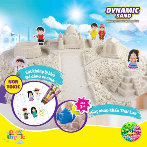 Bộ Đồ Chơi Cát Động Lực và Tô Màu An Toàn R-Star K-331 - Trải Nghiệm Khoa Học Nghệ Thuật Cho Bé Từ 3 Tuổi