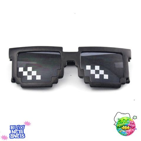Kính Thug Life Minecraft Vuông 6 Chấm Thời Trang - Kính Mát Chống Xước Hợp Kim Thiết Kế Độc Đáo, Phong Cách Game Thủ
