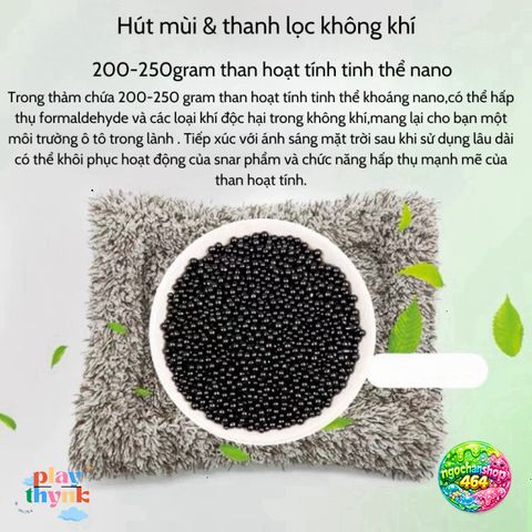 Thú Bông Khử Mùi Ô Tô Than Hoạt Tính Chính Hãng - Phụ Kiện Trang Trí Taplo Ô Tô Gấu Trúc, Poodle, Huski, Cat