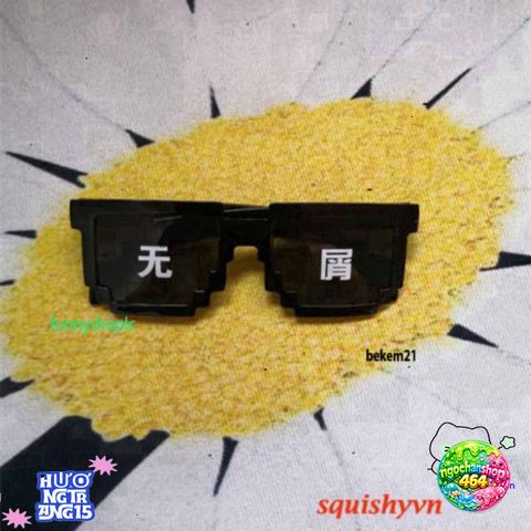 Kính Mát Thug Life và Minecraft - Kính Râm Thời Trang Siêu Ngầu Cho Nam Nữ, Chất Lượng Cao, Bảo Vệ UV