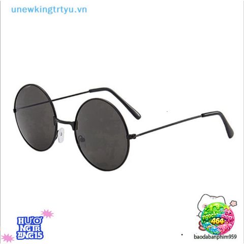 Kính Mát Thời Trang Retro Đen Cho Nam Nữ - Thiết Kế Cổ Điển Bảo Vệ UV 100% - Phụ Kiện Thời Trang Năng Động và Thanh Lịch