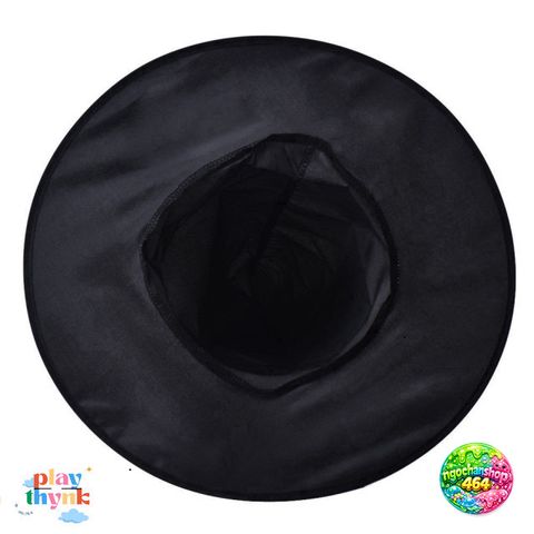 Mũ Phù Thủy Đen 7 Trong 1 - Phụ Kiện Hóa Trang Halloween Hoàn Hảo Cho Bé - Chất Liệu Oxford Chắc Chắn