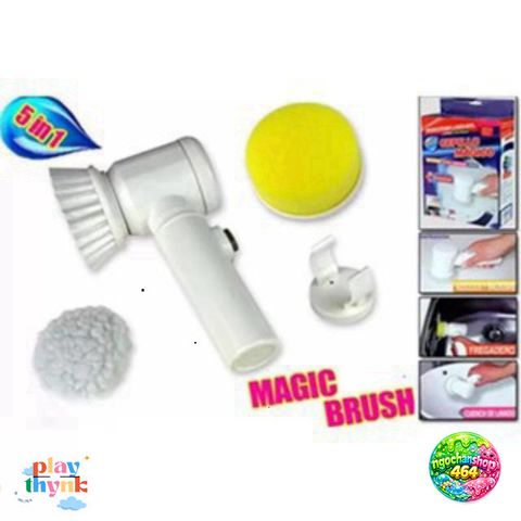 Bàn Chải Đa Năng Magic Brush 5 In 1 - Giải Quyết Nhanh Chóng Vết Bẩn, Tiết Kiệm Thời Gian Lau Chùi Cho Gia Đình bạn