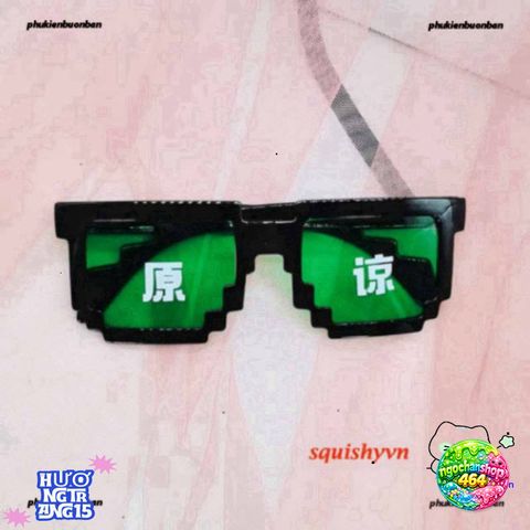 Kính Mắt Thug Life 6 Chấm MINECRAFT Đen & Trắng Unisex - Kính Thời Trang Phong Cách Dân Chơi, Miễn Phí Vận Chuyển