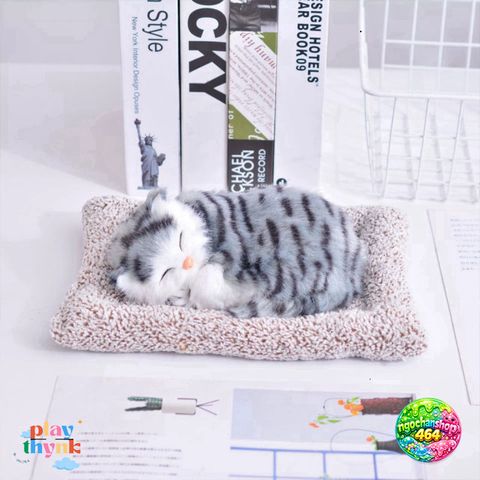 Mèo Bông Khử Mùi Than Hoạt Tính 27cm - Đồ Trang Trí Xe Hơi Dễ Thương, Khử Mùi Hiệu Quả, An Toàn cho Không Gian Sống