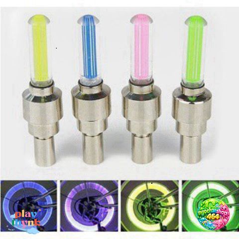 Đèn Led Van Xe Phát Sáng - Đèn Gắn Van Xe Đạp, Moto và Xe Hơi Chống Nước, Thiết Kế Mới Sáng Mắt khi Di Chuyển