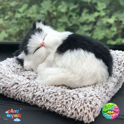 Thú Bông Khử Mùi Ô Tô Than Hoạt Tính Chính Hãng - Phụ Kiện Trang Trí Taplo Xe Hơi, Gấu Trúc, Poodle, Huski, Cat