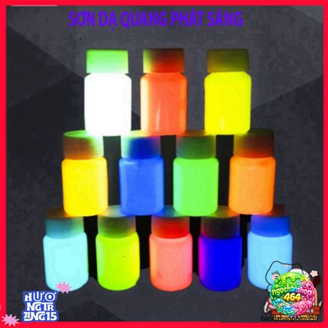 Sơn Dạ Quang 20ML 7 Màu - Tỏa Sáng Rực Rỡ Cho Móng Tay và Trang Điểm, An Toàn, Dễ Sử Dụng, Phát Sáng Trong Đêm