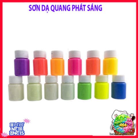 Sơn Dạ Quang 20ML 7 Màu - Tỏa Sáng Rực Rỡ Cho Móng Tay và Trang Điểm, An Toàn, Dễ Sử Dụng, Phát Sáng Trong Đêm