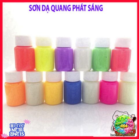 Sơn Dạ Quang 20ML 7 Màu - Tỏa Sáng Rực Rỡ Cho Móng Tay và Trang Điểm, An Toàn, Dễ Sử Dụng, Phát Sáng Trong Đêm