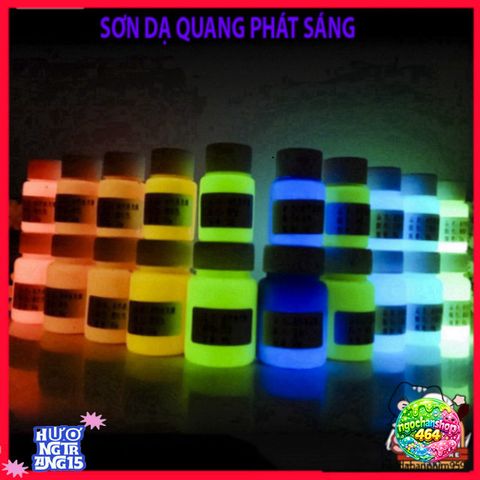 Sơn Dạ Quang 20ML 7 Màu - Tỏa Sáng Rực Rỡ Cho Móng Tay và Trang Điểm, An Toàn, Dễ Sử Dụng, Phát Sáng Trong Đêm
