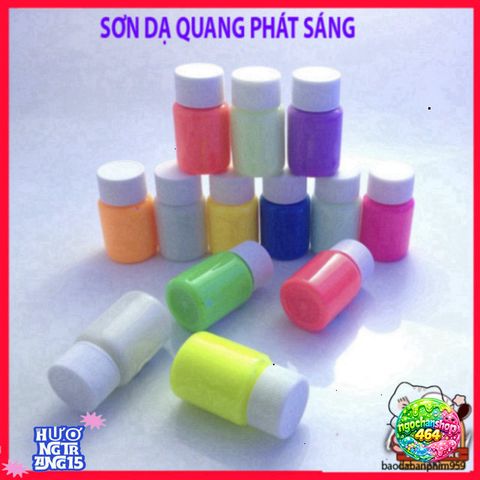 Sơn Dạ Quang 20ML 7 Màu - Tỏa Sáng Rực Rỡ Cho Móng Tay và Trang Điểm, An Toàn, Dễ Sử Dụng, Phát Sáng Trong Đêm