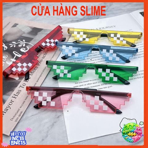Kính Thuglife 6 Chấm MINECRAFT Nhiều Màu Sắc - Kính Thời Trang Hợp Trend 2021 dành cho Nam Nữ