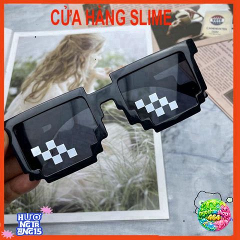Kính Thuglife 6 Chấm MINECRAFT Nhiều Màu Sắc - Kính Thời Trang Hợp Trend 2021 dành cho Nam Nữ