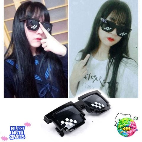 Kính Mát Thug Life Oversized - Phụ Kiện Thời Trang Đậm Chất Gamer, Chống Tia UV, Dành Cho Nam Nữ, Siêu Ngầu Màu Đen