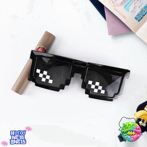 Kính Mát Thug Life Oversized - Phụ Kiện Thời Trang Đậm Chất Gamer, Chống Tia UV, Dành Cho Nam Nữ, Siêu Ngầu Màu Đen