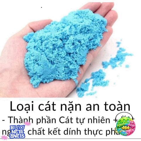 Bộ đồ chơi cát động lực cho bé - Bể nặn cát 40cm kèm 800g cát và 10 khuôn tạo hình sáng tạo cho trẻ em