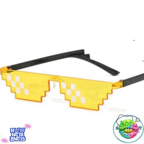 Kính Thug Life 8Bit - Kính mắt phong cách côn đồ thời thượng, bảo vệ mắt, phụ kiện độc đáo cho game thủ Minecraft