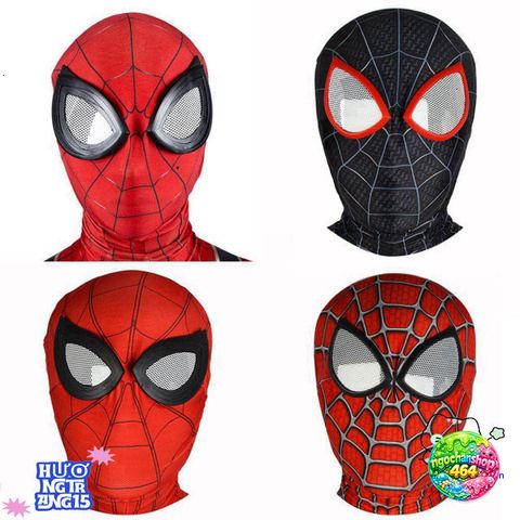 Mặt Nạ Người Nhện 3D Cosplay - Hóa Thân Peter Parker & Miles Morales cho Halloween và Trò Chơi Siêu Anh Hùng