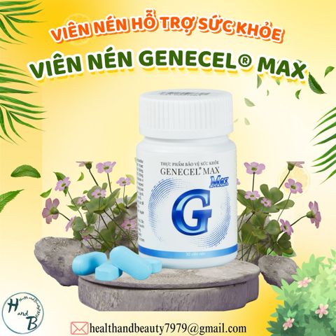 Viên nén Genecel Max - Hỗ trợ tăng cường sức khỏe và sức đề kháng - 30 viên/hộp, Giải pháp chống oxy hóa và lão hóa hiệu quả