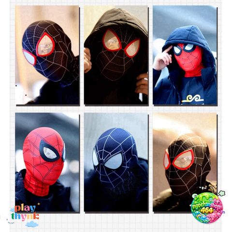 Mặt Nạ Cosplay Người Nhện Đàn Hồi - Mũ Trùm Đầu Siêu Anh Hùng Cho Người Lớn, Tiệc Halloween, Quà Tặng Fan Marvel