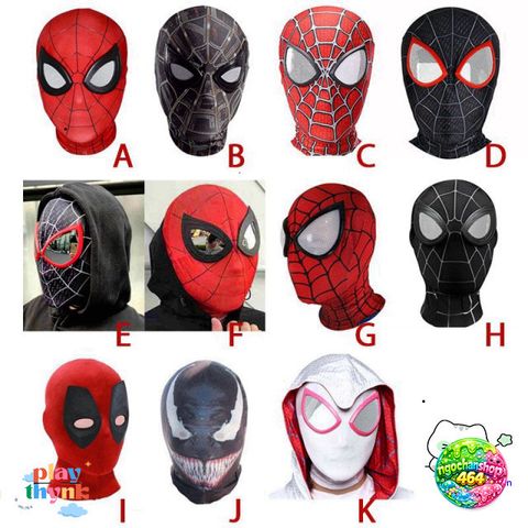 Mặt Nạ Cosplay Người Nhện Đàn Hồi - Mũ Trùm Đầu Siêu Anh Hùng Cho Người Lớn, Tiệc Halloween, Quà Tặng Fan Marvel