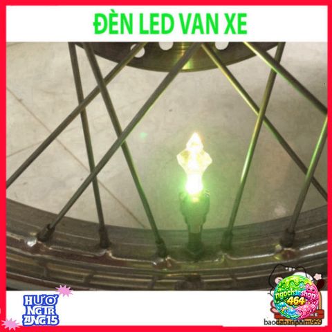 Đèn LED Gắn Van Xe Nháy 7 Màu - Phụ Kiện Xe Đạp, Xe Máy, Ô Tô - Tăng Cường An Toàn, Siêu Sáng, Dễ Lắp Đặt