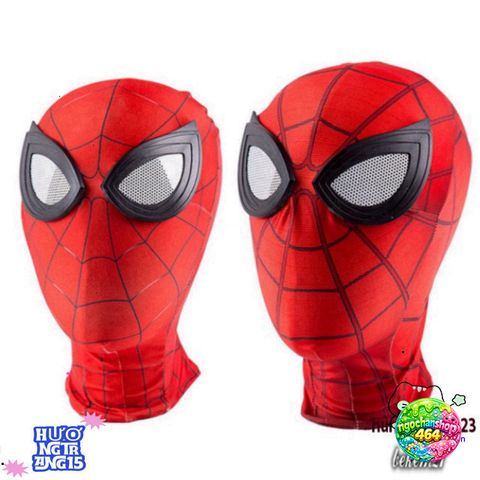 Áo Khẩu Trang Spider-Man Đỏ Cosplay Avengers Halloween cho Trẻ Em - Mặt Nạ Hóa Trang Siêu Nhân An Toàn, Đồ Chơi Vui Nhộn