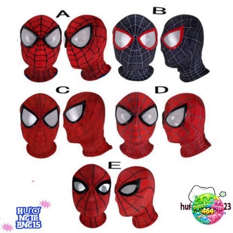 Áo Khẩu Trang Spider-Man Đỏ Cosplay Avengers Halloween cho Trẻ Em - Mặt Nạ Hóa Trang Siêu Nhân An Toàn, Đồ Chơi Vui Nhộn