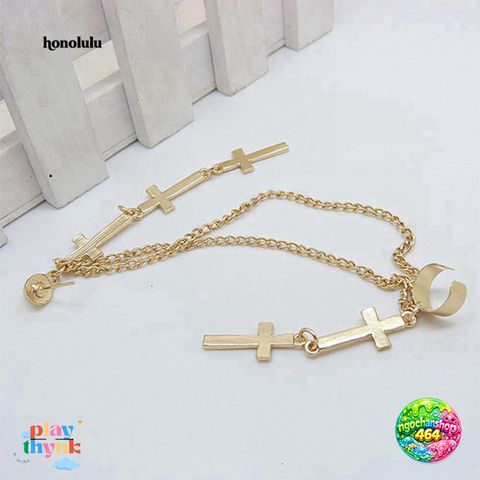 Khuyên Tai Thánh Giá Phong Cách Punk - Độc Đáo Dành Cho Nữ, Phụ Kiện Thời Trang Dây Chuyền Dài, Đi Tiệc, Mua Sắm