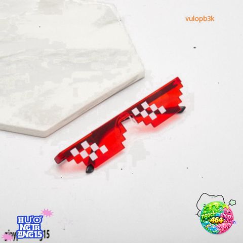 Kính Thug Life 8Bit Đa Sắc - Phụ Kiện Thời Trang Gợi Nhớ Văn Hóa Meme, Lý Tưởng Chụp Ảnh & Video TikTok