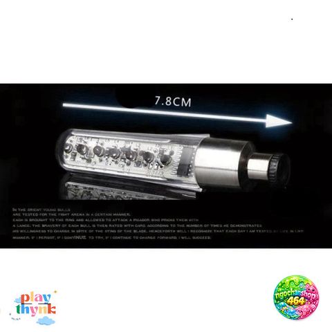 Bộ 2 Đèn Gắn Van Xe Tạo Chữ LED Cho Xe Máy & Xe Đạp - Hiệu Ứng Ánh Sáng Khi Chạy, Mã MSV57